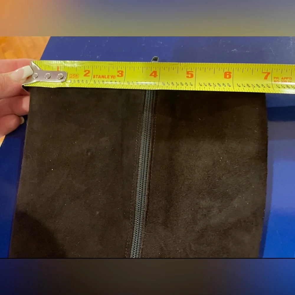 BELLOFATTO ~ Dark Chocolate Brown Suede Boots ~ Made in Italy - Picture 9 of 10